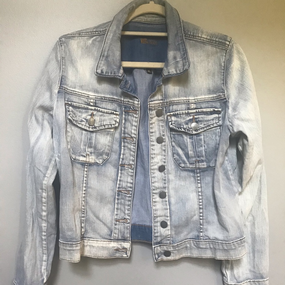 Kut from Koth acid washed denim jacket